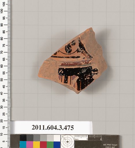 Terracotta fragment of a Panathenaic prize amphora