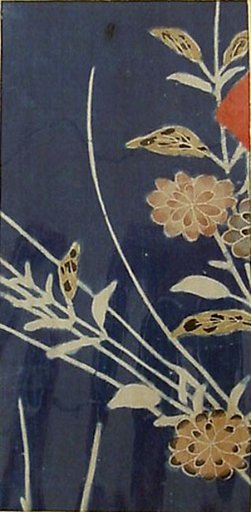 Piece from a Kosode with Flowers