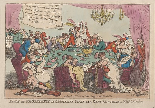 Days of Prosperity in Gloucester Place or a Kept Mistress in High Feather