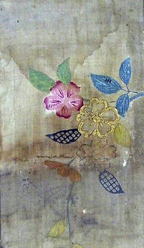 Piece from a Summer Kosode (katabira) with Blossoming Cherry Branch