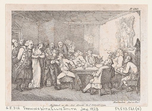 Parson Adams & Fanny examined as culprits before the country Justice, from "The Adventures of Joseph Andrews, and his friend Mr Abraham Adams"