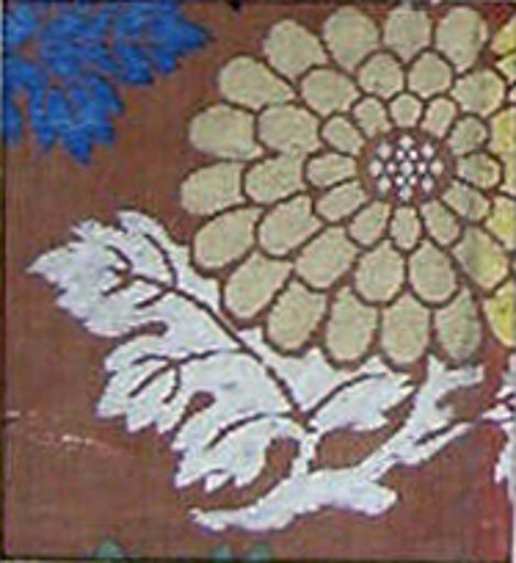Textile with Partial Chrysanthemum