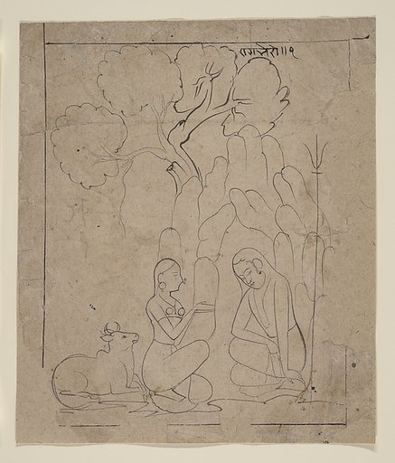 Shiva and Parvati in a Mountain Grotto