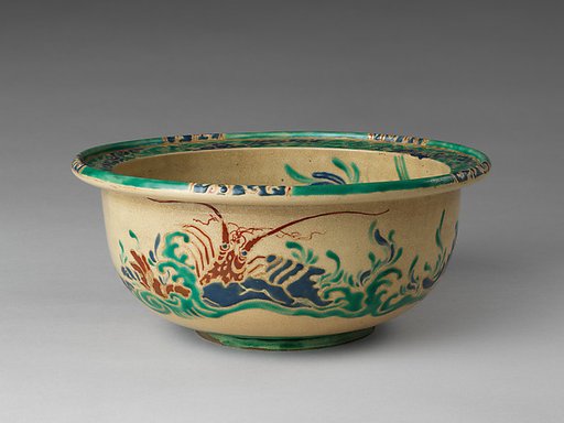 Bowl with design of a lobster