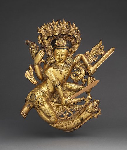 Krishna subduing the Naga Kaliya