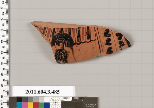 Terracotta fragment of a column-krater (bowl for mixing wine and water)