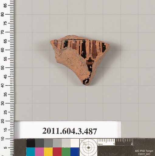 Terracotta fragment of a column-krater (bowl for mixing wine and water)