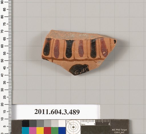 Terracotta fragment of a column-krater (bowl for mixing wine and water)