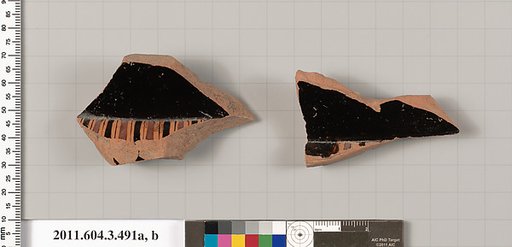 Terracotta fragments of a column-krater (bowl for mixing wine and water)