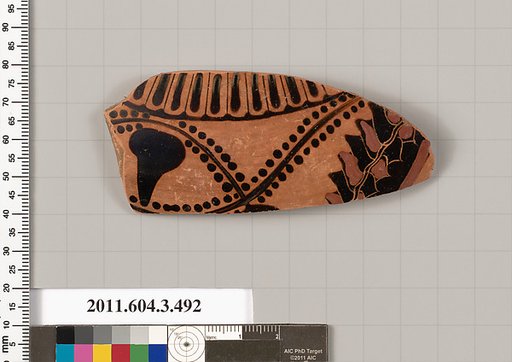 Terracotta fragment of a column-krater (bowl for mixing wine and water)
