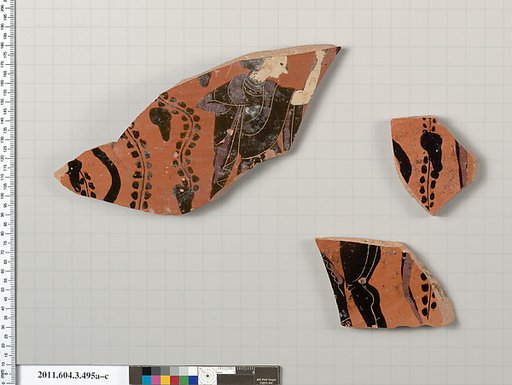 Terracotta fragments of a column-krater (bowl for mixing wine and water)