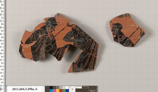 Terracotta fragments of a column-krater (bowl for mixing wine and water)