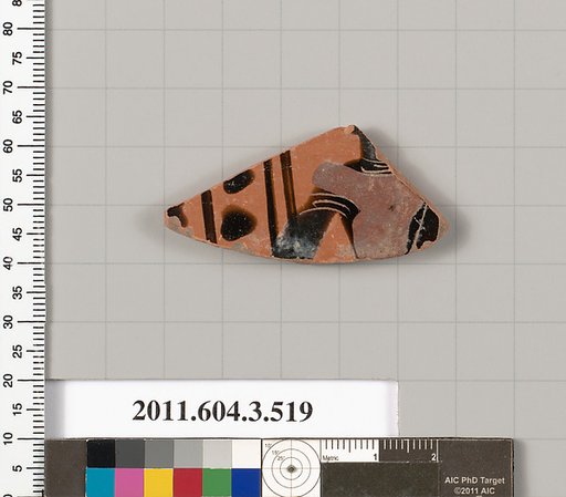 Terracotta fragment of a column-krater (bowl for mixing wine and water)