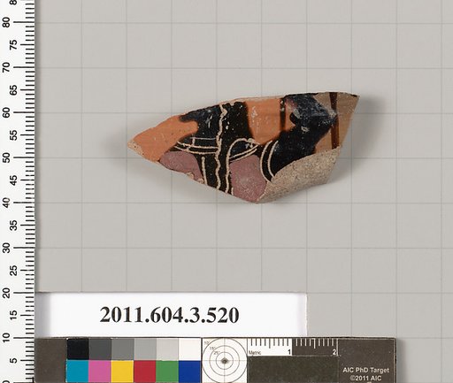 Terracotta fragment of a column-krater (bowl for mixing wine and water)