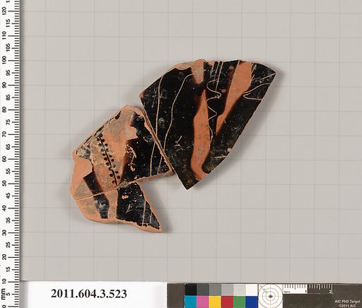 Terracotta fragment of a column-krater (bowl for mixing wine and water)