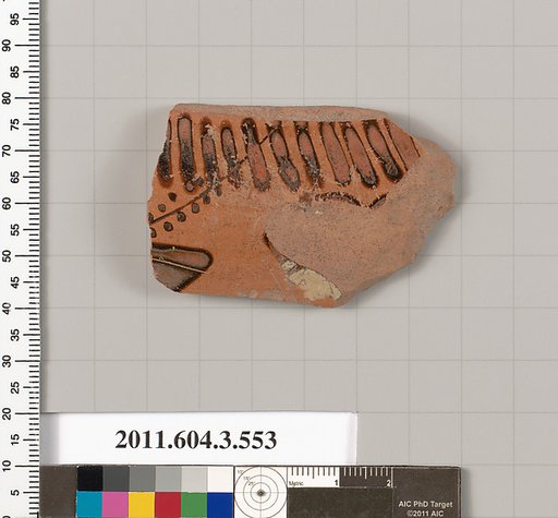 Terracotta fragment of a column-krater (bowl for mixing wine and water)