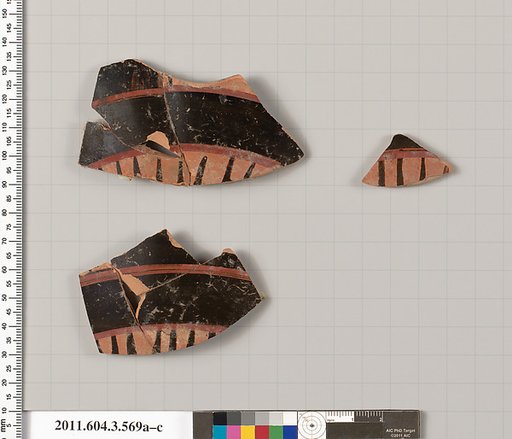 Terracotta fragment of a column-krater (bowl for mixing wine and water)