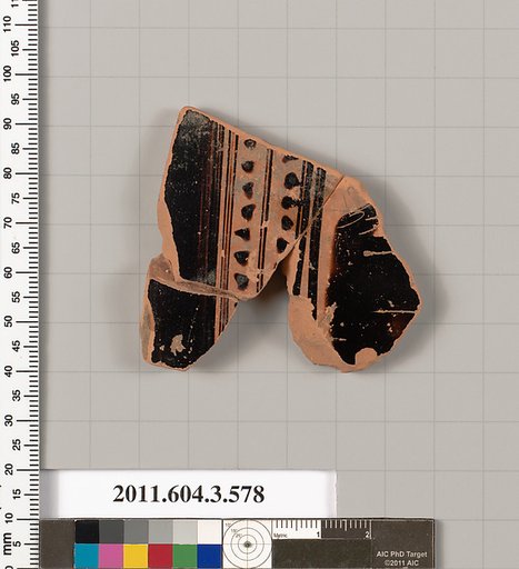Terracotta fragment of a column-krater (bowl for mixing wine and water)