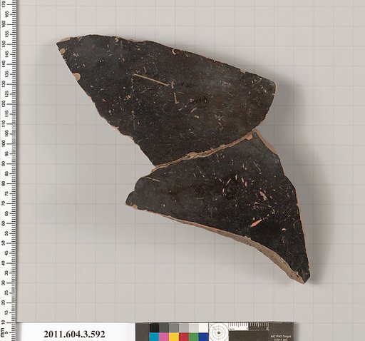 Terracotta fragment of a column-krater (bowl for mixing wine and water)