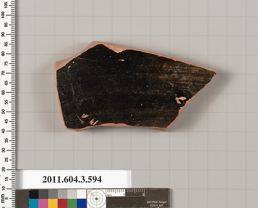 Terracotta fragment of a column-krater (bowl for mixing wine and water) or calyx-krater (bowl for mixing wine and water)