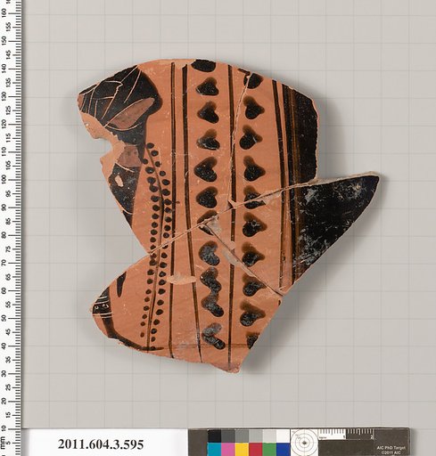 Terracotta fragment of a column-krater (bowl for mixing wine and water)