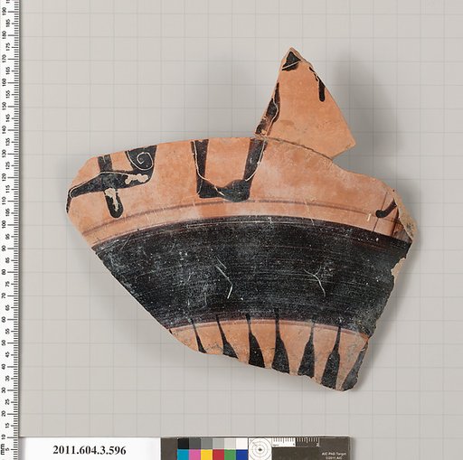 Terracotta fragment of a column-krater (bowl for mixing wine and water)