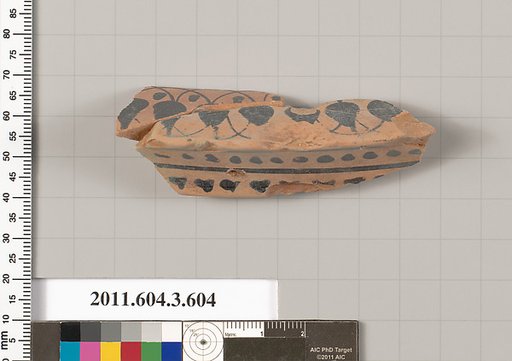 Terracotta fragment of a column-krater (bowl for mixing wine and water)