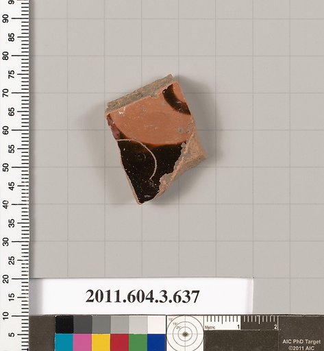 Terracotta fragment of a calyx-krater (bowl for mixing wine and water) or column-krater (bowl for mixing wine and water)
