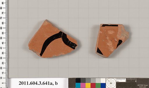 Terracotta fragments of calyx-kraters (bowls for mixing wine and water) or column-kraters (bowls for mixing wine and water)