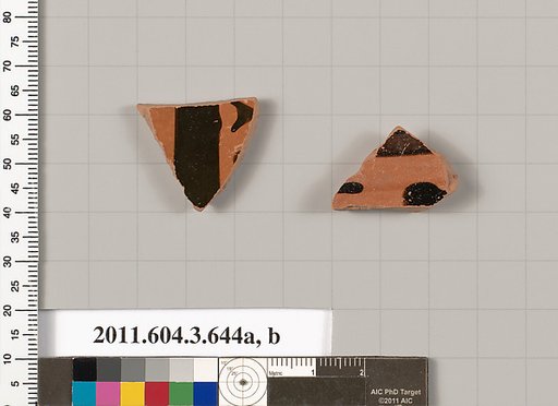 Terracotta fragments of column-kraters (bowls for mixing wine and water)?