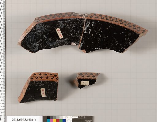 Terracotta fragments of a volute-krater (bowl for mixing wine and water)