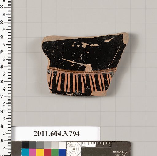 Terracotta fragment of a lid