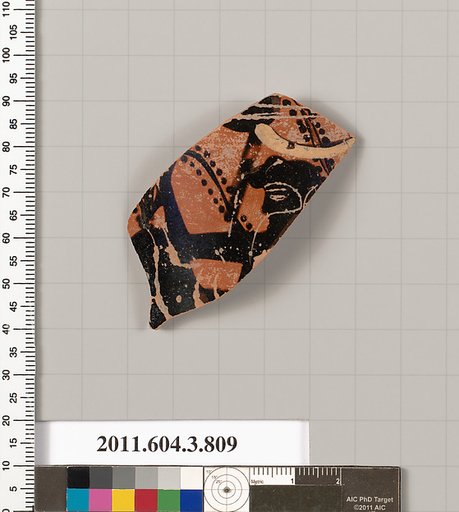 Terracotta fragment of a lekythos (oil flask)