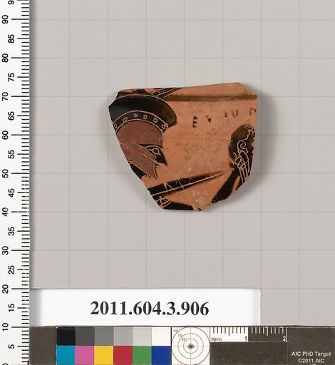 Terracotta fragment of a lekythos (oil flask)