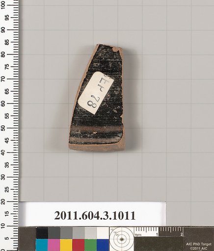 Terracotta fragment of a lekanis (covered dish)?