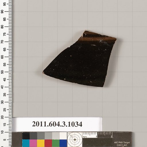 Terracotta fragment of a lekanis (covered dish)