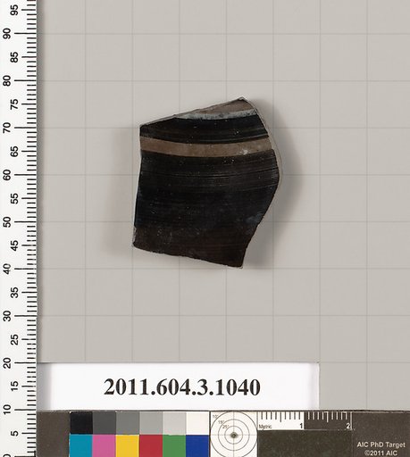 Terracotta fragment of a plate?