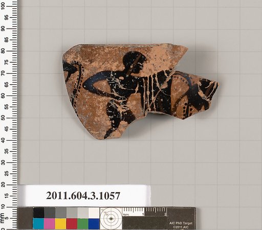 Terracotta fragment of a mastoid (drinking cup with narrow base)