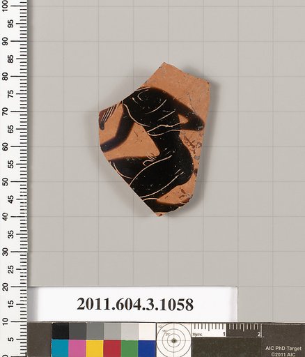 Terracotta fragment of a mastoid (drinking cup with narrow base)