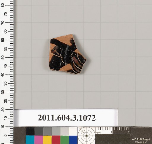 Terracotta fragment of a mastoid (drinking cup with narrow base)