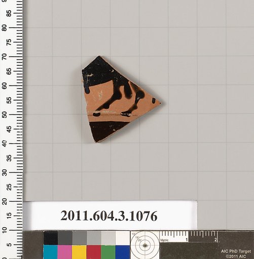 Terracotta fragment of a mastoid (drinking cup with narrow base)