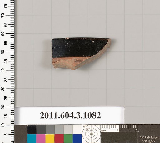 Terracotta rim fragment of a mastoid (drinking cup with narrow base)