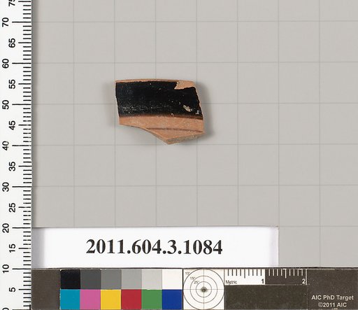 Terracotta rim fragment of a mastoid (drinking cup with narrow base)