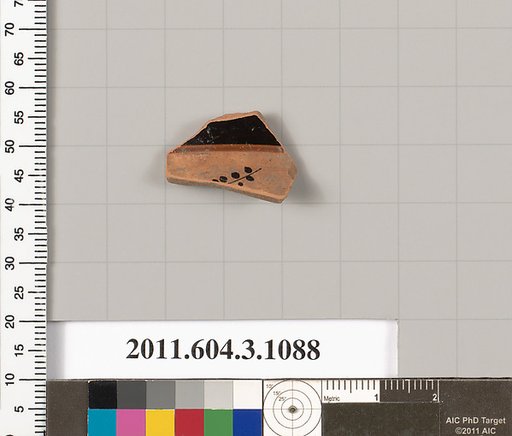 Terracotta fragment of a mastoid (drinking cup with narrow base)
