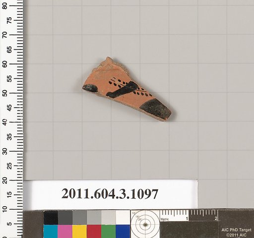 Terracotta fragment of a mastoid (drinking cup with narrow base)