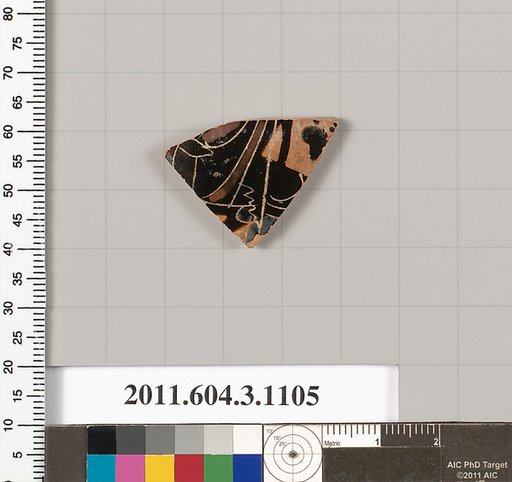 Terracotta fragment of a mastoid (drinking cup with narrow base) or a kyathos (cup-shaped ladle)