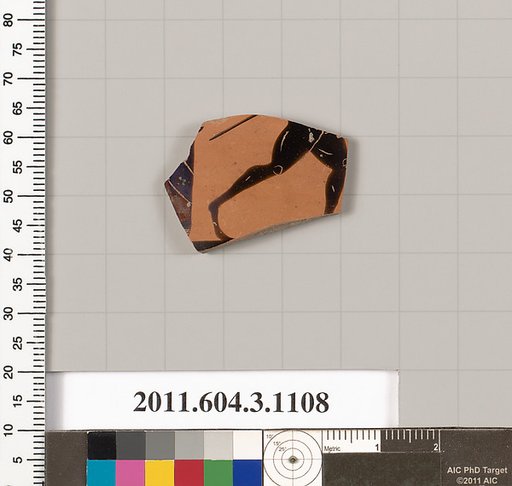 Terracotta fragment of a mastoid (drinking cup with narrow base) or a kyathos (cup-shaped ladle)