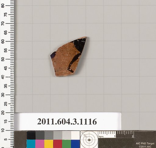 Terracotta fragment of a mastoid (drinking cup with narrow base) or a kyathos (cup-shaped ladle)