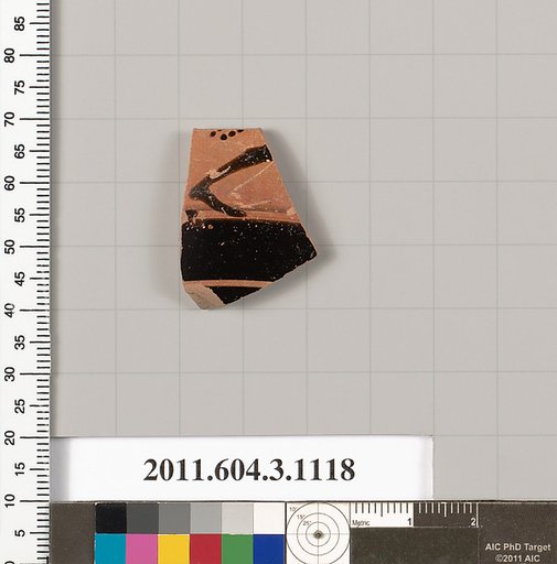 Terracotta fragment of a mastoid (drinking cup with narrow base) or a kyathos (cup-shaped ladle)