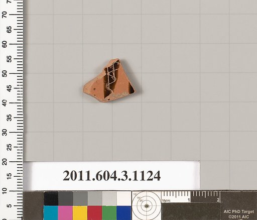 Terracotta fragment of a mastoid (drinking cup with narrow base) or a kyathos (cup-shaped ladle)